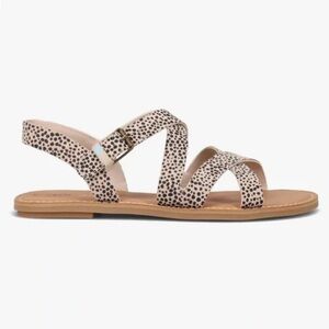 TOMS Sicily Cheetah Print Multi Strap Adjustable Women’s Sandals size W 8.5